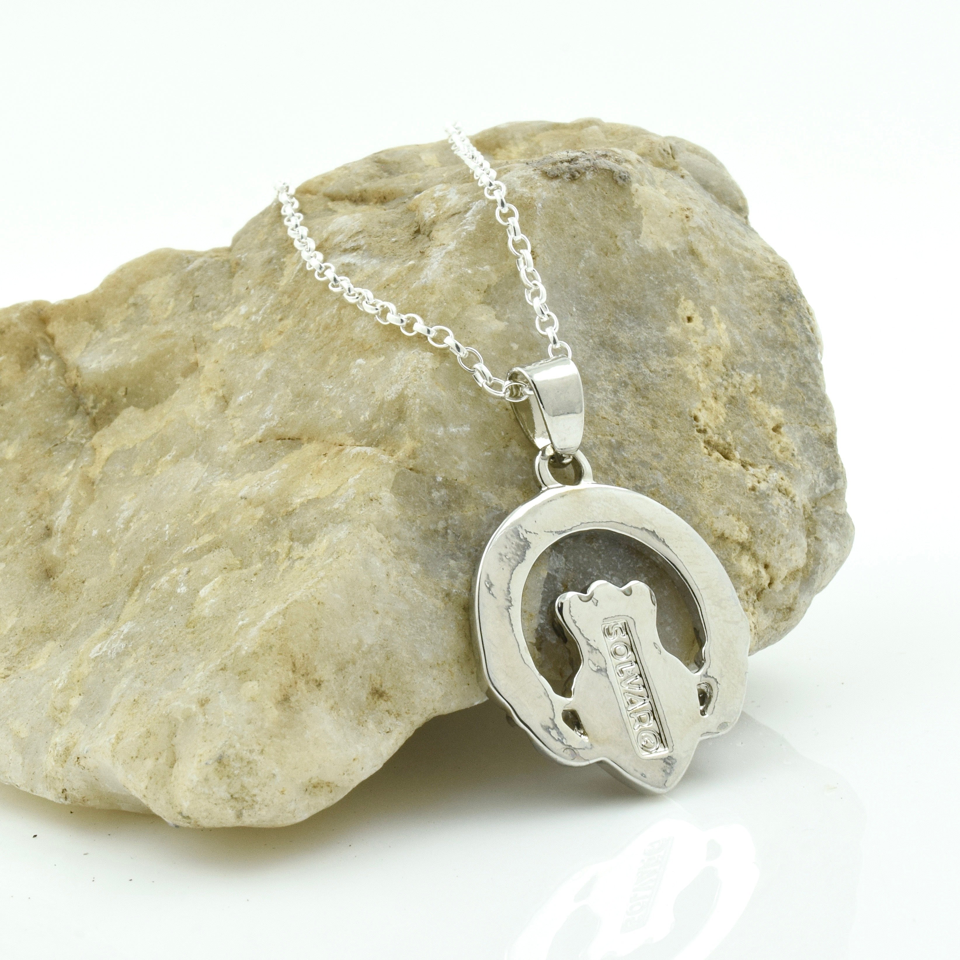 Claddagh Connemara Marble Pendant Necklace