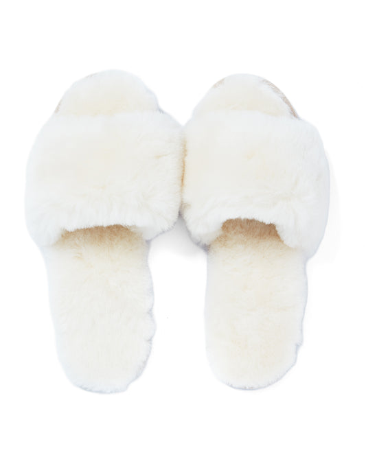 Ladies' Open Toe Wool Slipper