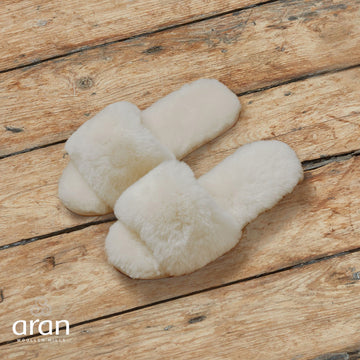 Ladies' Open Toe Wool Slipper