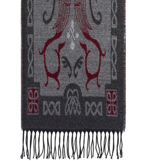 Jimmy Hourihan Scarf in Blue with Celtic Motif