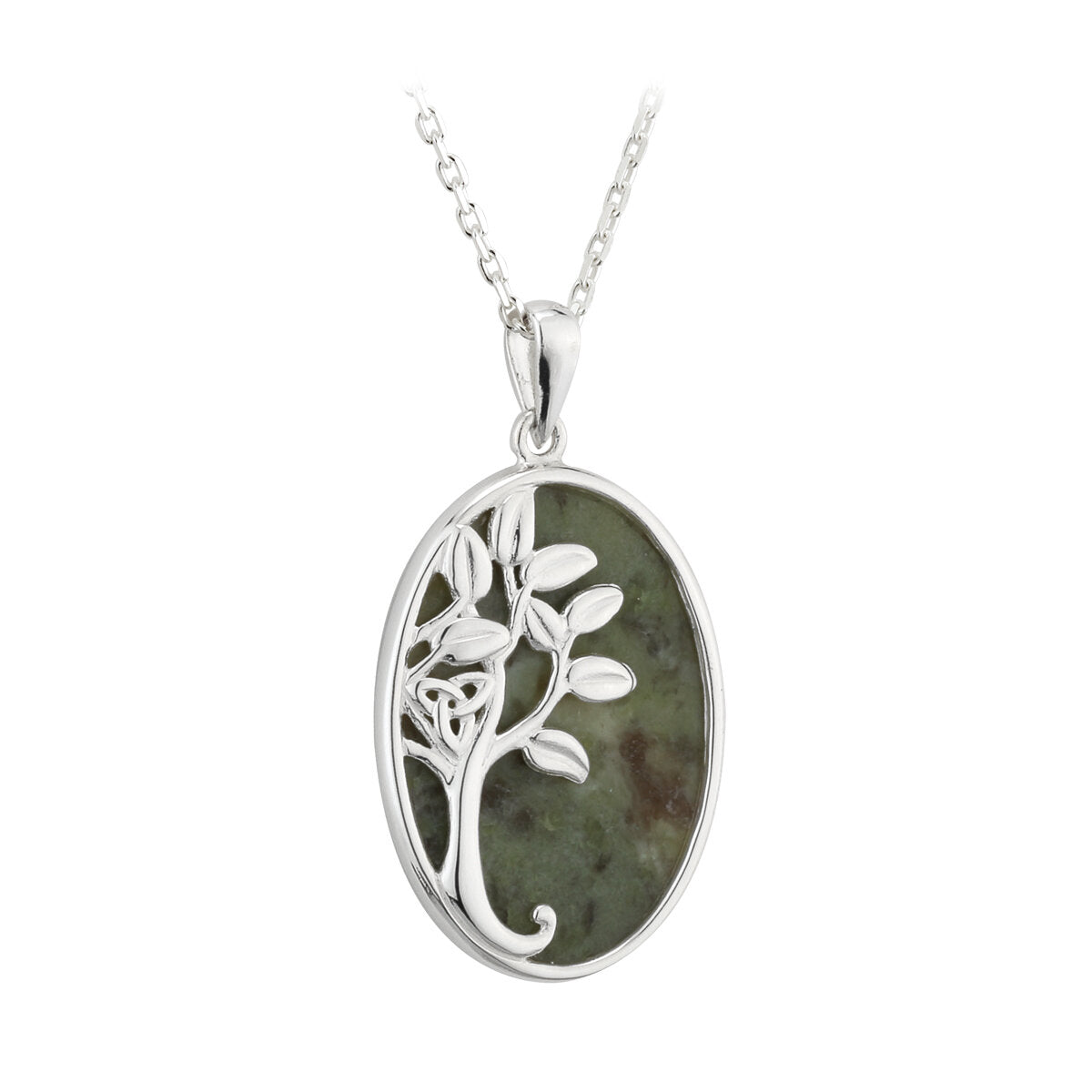 Connemara Marble Irish Tree of Life Pendant