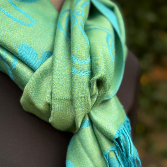 Pashmina Turquoise Scarf