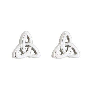 Sterling Silver Trinity Knot Stud Earrings