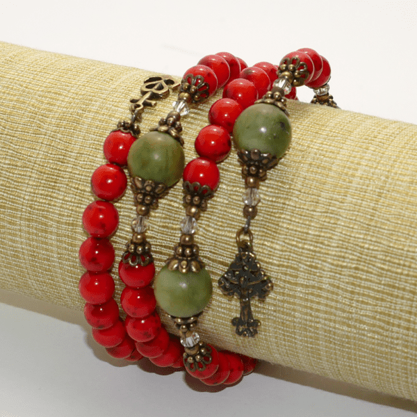 Cardinal Red Rosary Bracelet