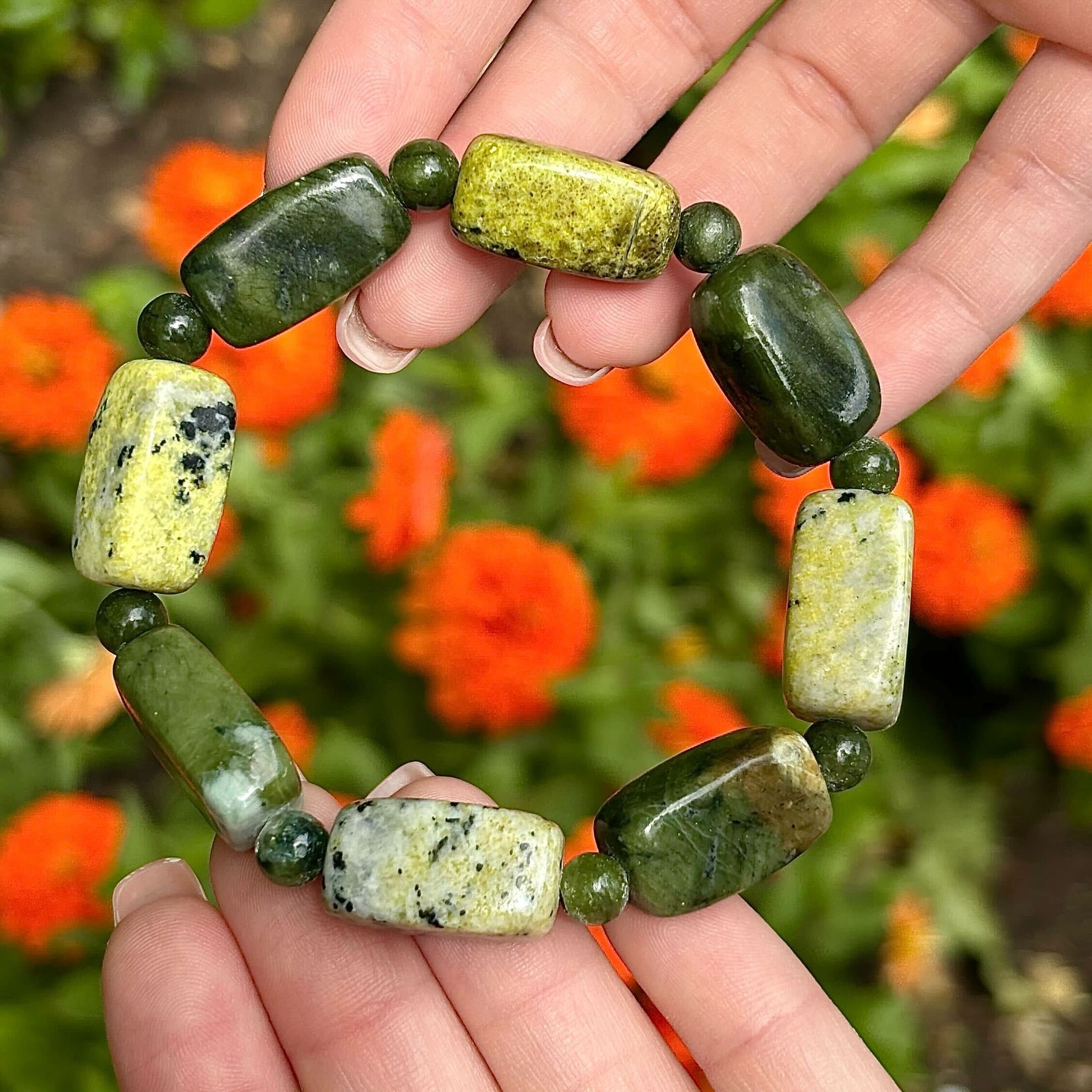 Connemara Marble Multi Bead Bracelet