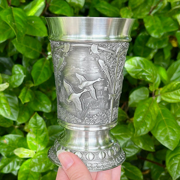 Mullingar Pewter Woodlands Beaker - The Duck