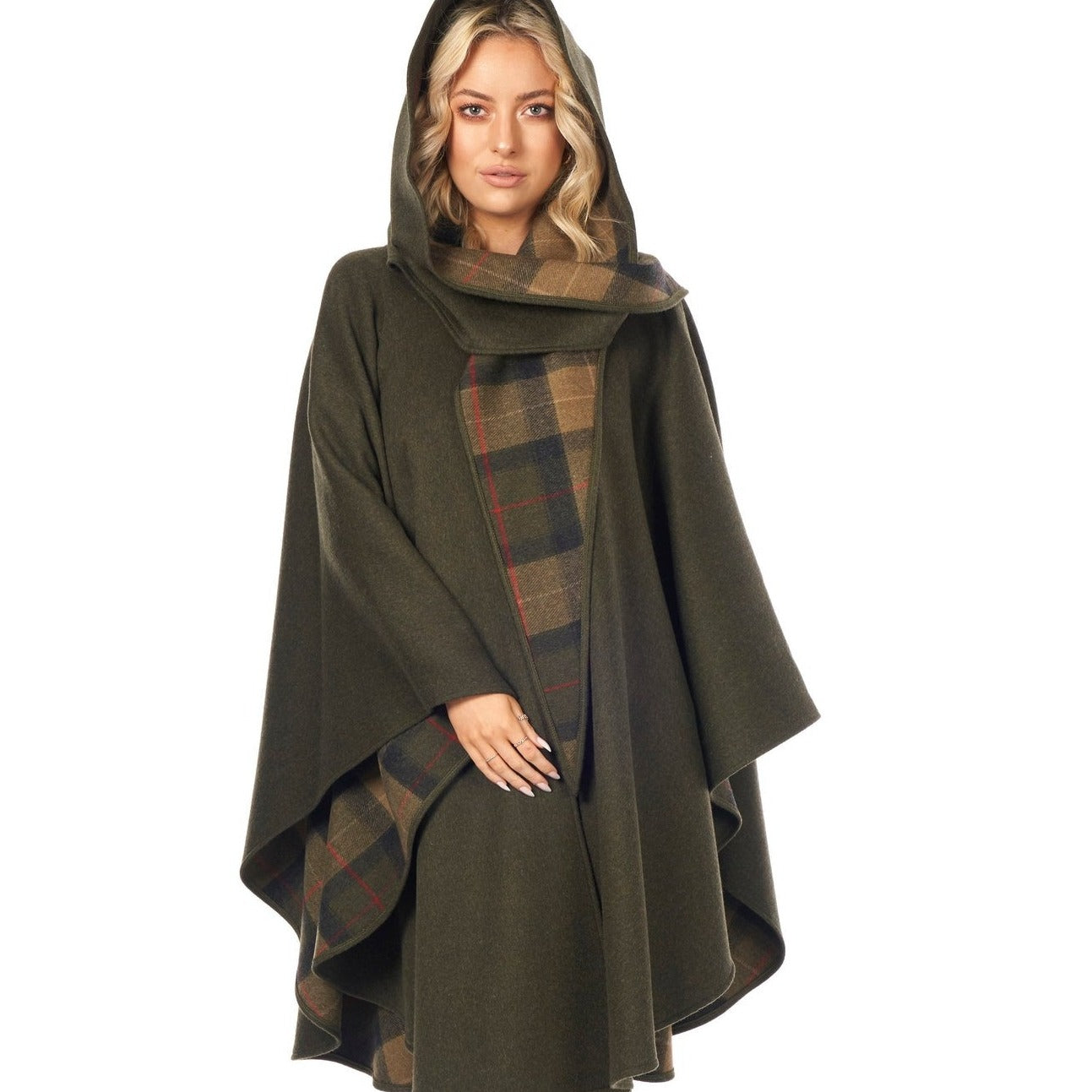 Jimmy Hourihan Knee Length Cape Decorative With Interior Lining