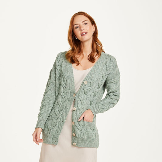 Downpatrick Ladies Aran Cardigan