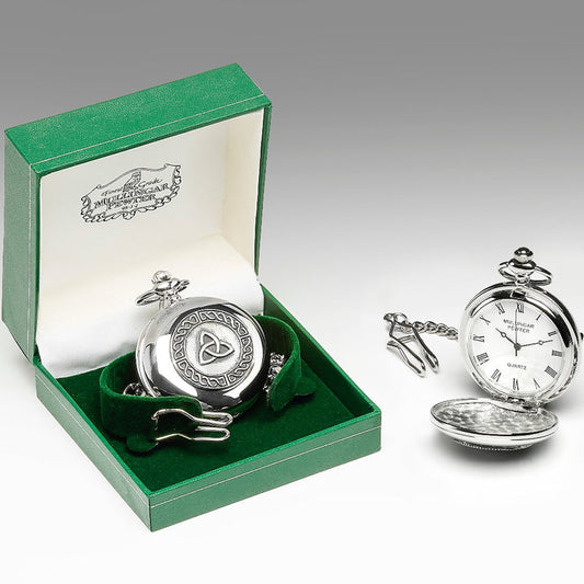 Mullingar Pewter Pocket Watch And Cufflink Set