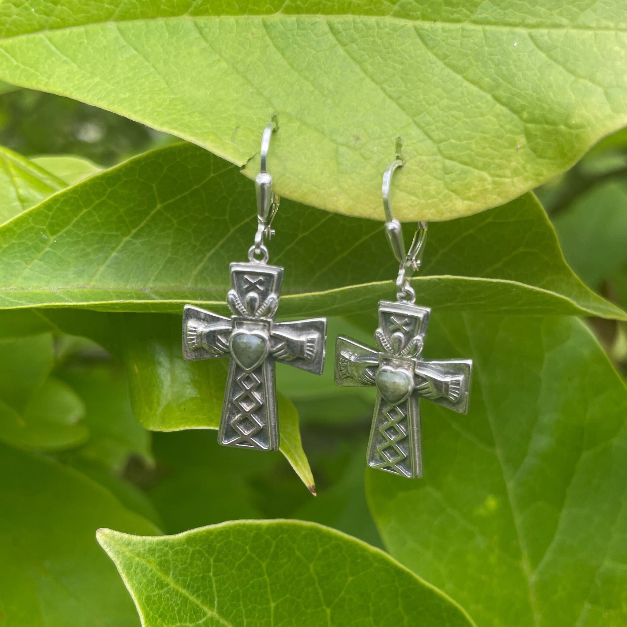 Claddagh Cross Earrings