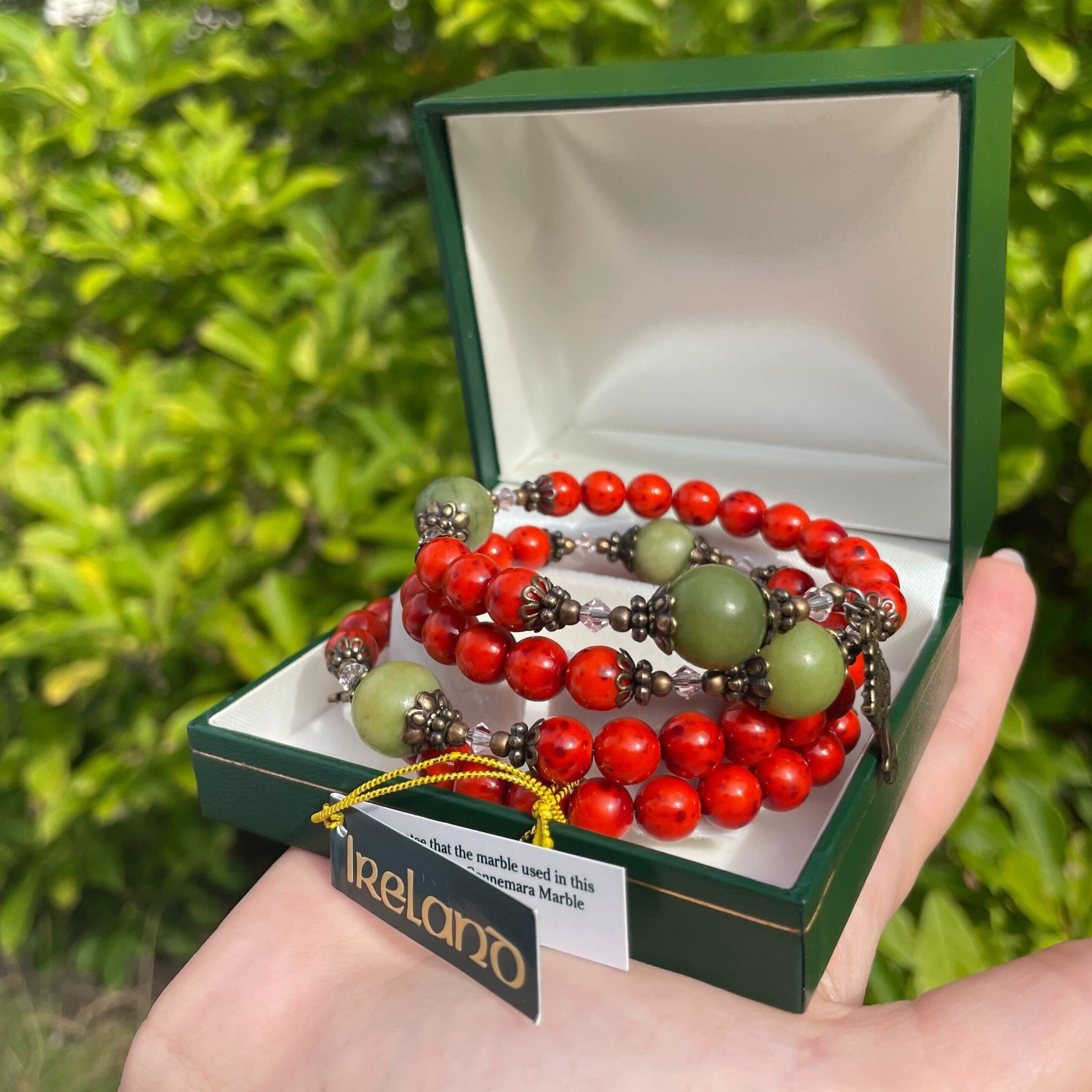 Cardinal Red Rosary Bracelet