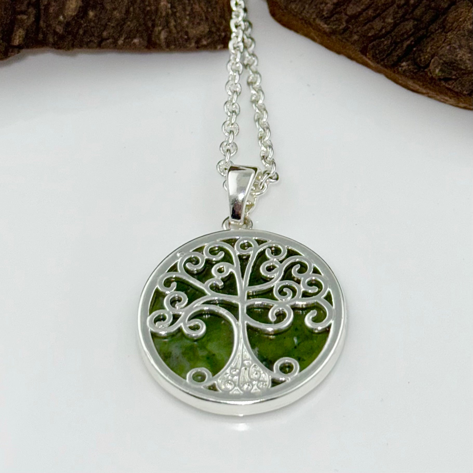 Tree Of Life Connemara Marble Pendant