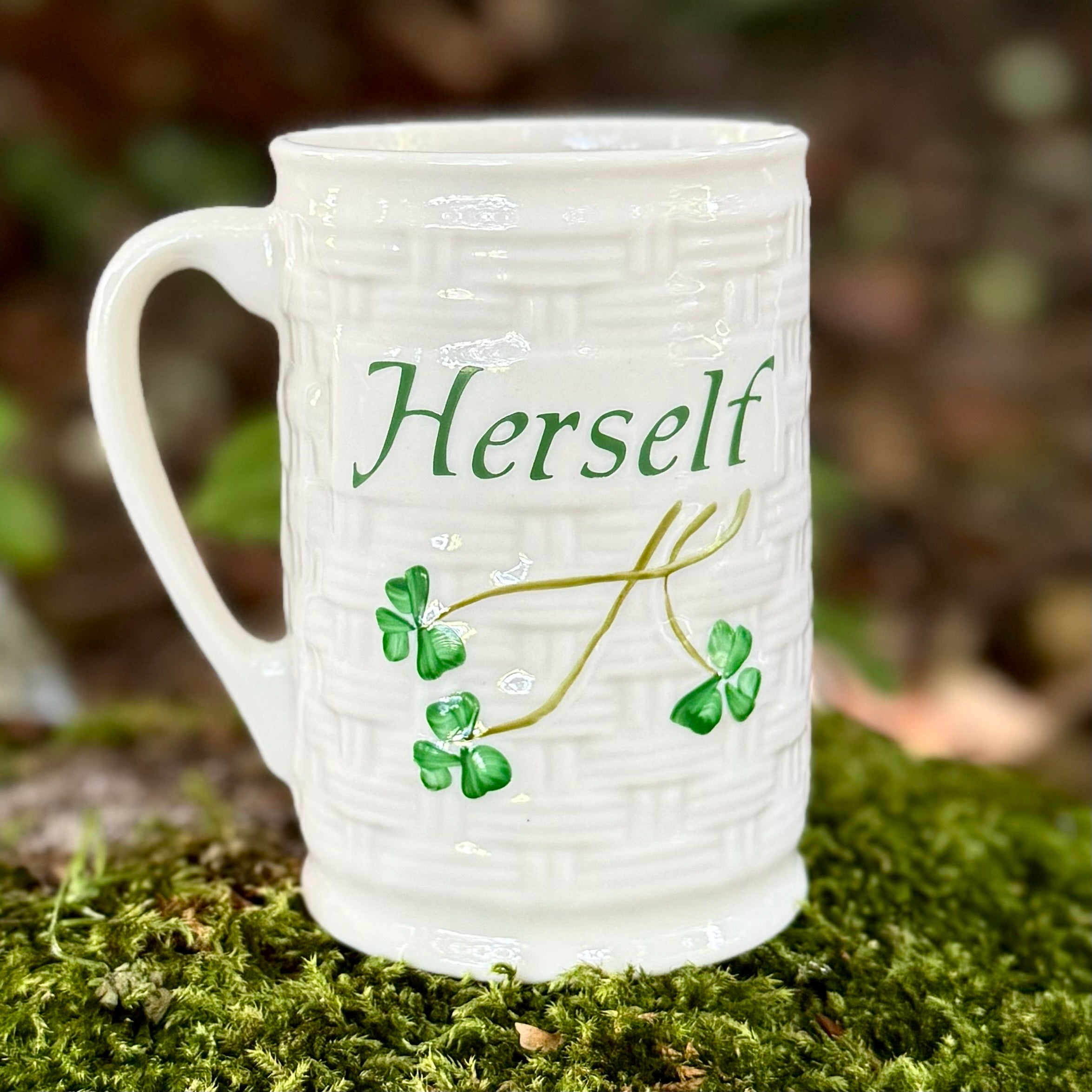 Belleek Himself & Herself Irish Mug Set