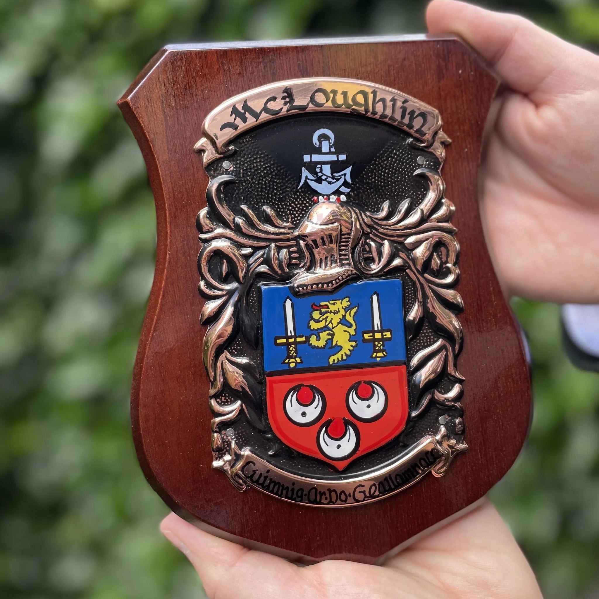 Coat of Arms Single Family Shield - Regular (8.5” x 6.5”)