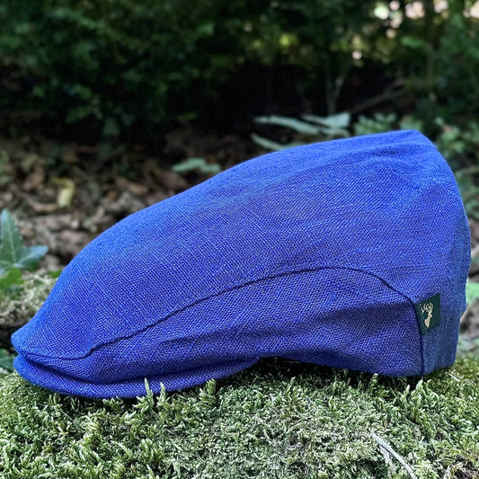 Blue Linen Cap