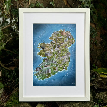 Ireland Map Detailed Illustration