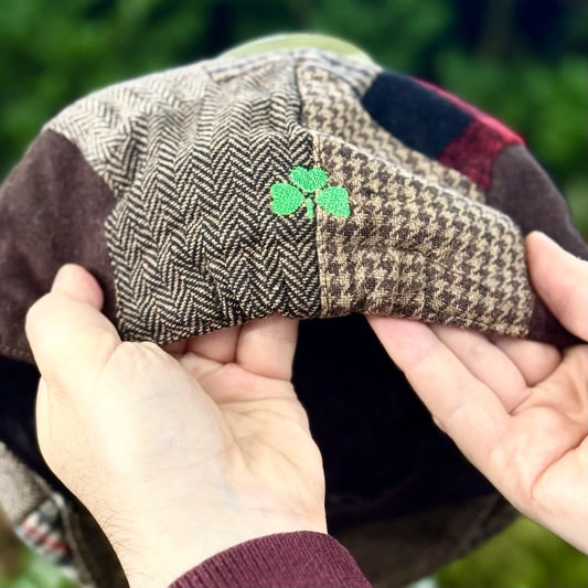 Ireland Red and Brown Tweed Patch Cap