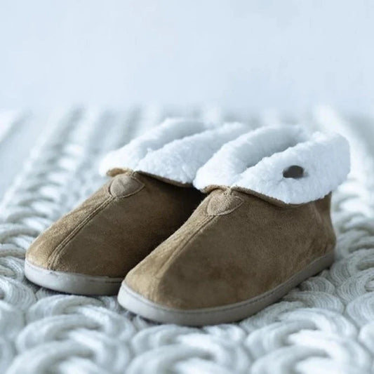 Aran Suede Boot Slippers