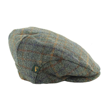 Grey Plaid Trinity Flat Cap