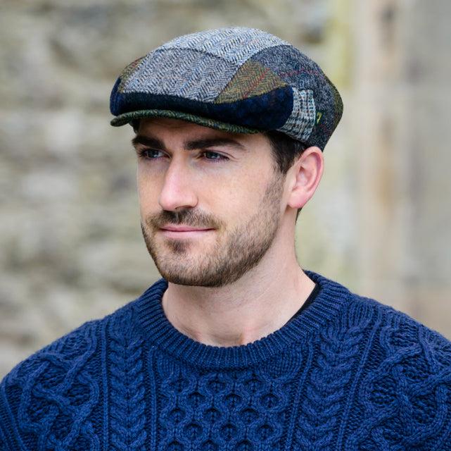 Tweed Patchwork Flat Cap