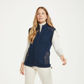 Castlehill Ladies Gilet with Fleece Collar