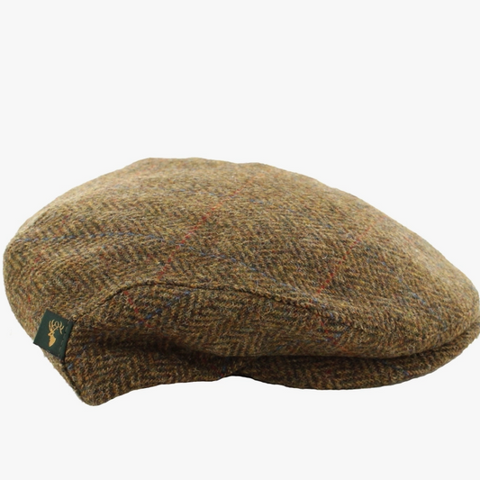 Brown Herringbone Irish Trinity Cap