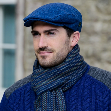 Blue Trinity Irish Flat Cap