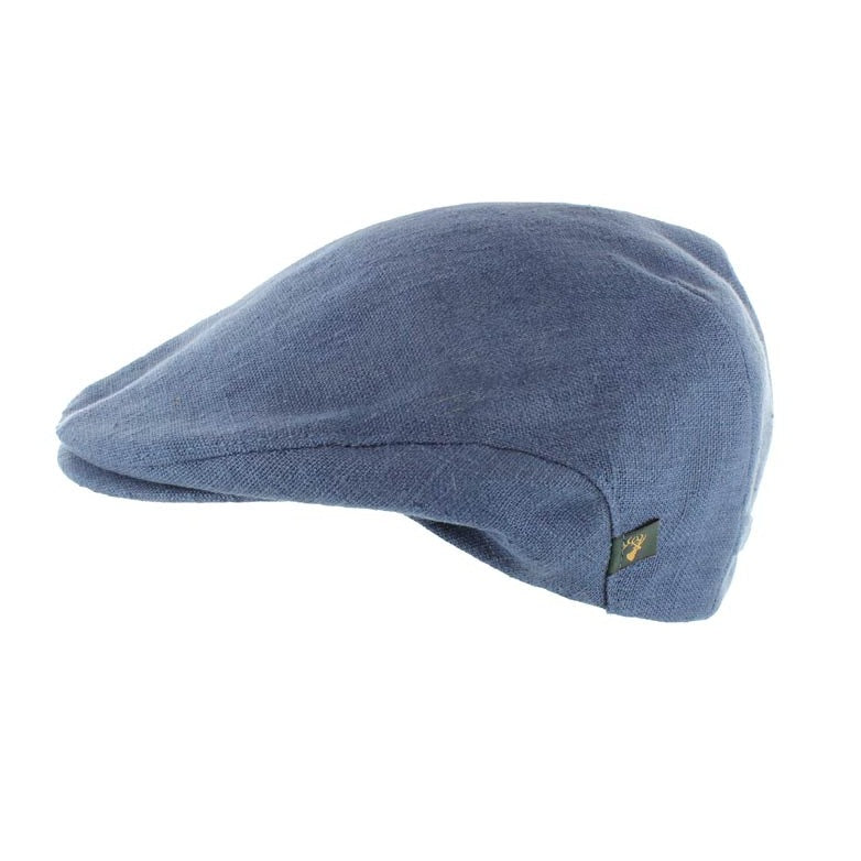 Blue Trinity Linen Cap