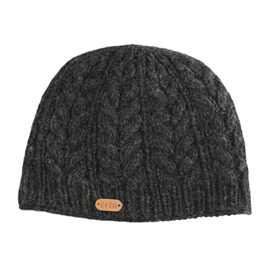 Aran Cable Pullon Hat Charcoal