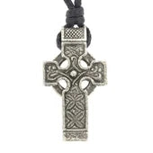 Celtic High Cross Pewter Choker, Celtic Cross Necklace