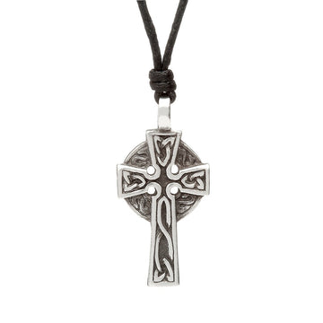 Celtic Cross Choker, Pewter Necklace