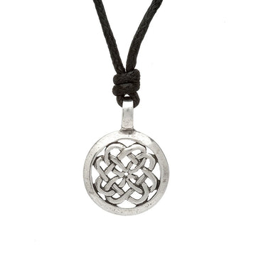 Celtic Knot Necklace Choker Made from Irish Pewter