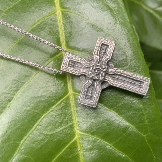 Celtic High Cross Choker made from Irish Pewter