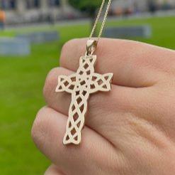 Yellow Gold Filigree Celtic Cross