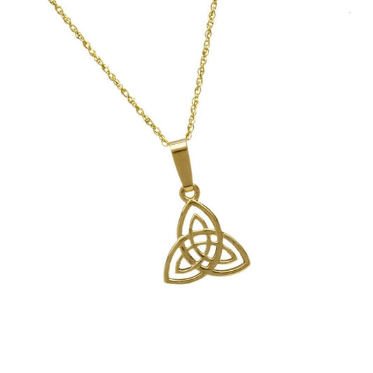 10k Gold Trinity Knot Necklace