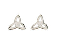 10k White Gold Trinity Knot Earrings