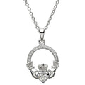 Shanore Claddagh Birthstone Pendant - April