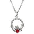 Shanore Claddagh Birthstone Pendant - July