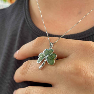 Sterling Silver Shamrock Necklace