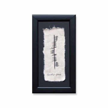 Ogham 'Síocháin' (Peace) Framed Irish Gift