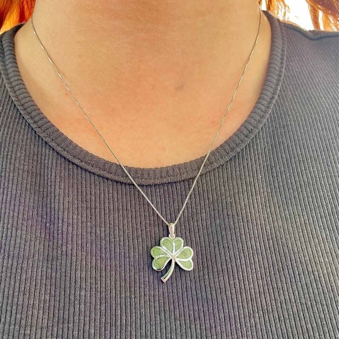 Sterling Silver Shamrock Necklace