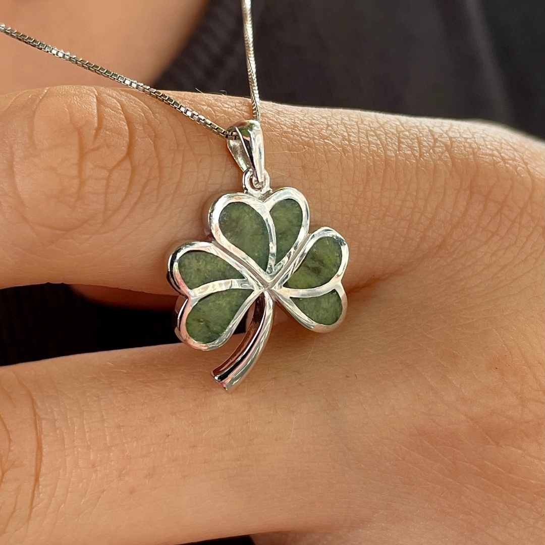 Sterling Silver Shamrock Necklace