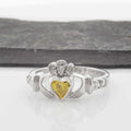 Shanore Silver Claddagh Ring November Birthstone