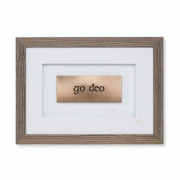 Framed "Go Deo" (Forever) Wall Plaque