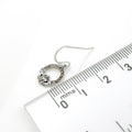 Sterling Silver Marcasite Claddagh Earrings