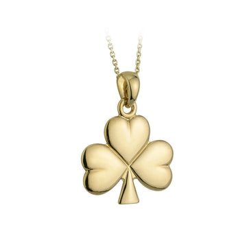 Gold Plated Shamrock Necklace