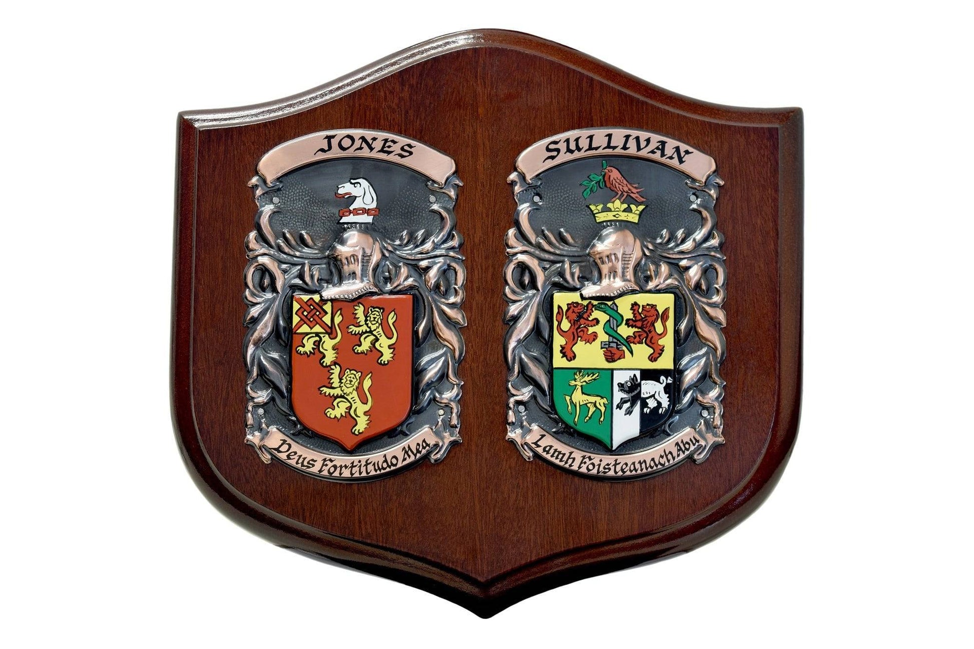 "The Wedding Day" Double Heraldric Shield