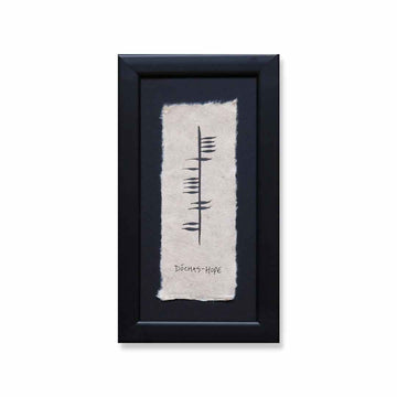 Ogham 'Dóchas' (Hope) Framed Gift