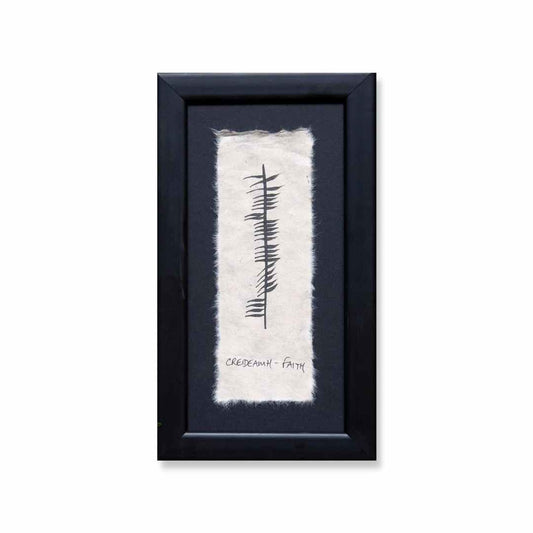 Ogham 'Creideamh' (Faith) Framed Gift