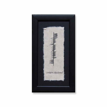 Ogham 'Cairdeas' (Friendship) Framed Gift